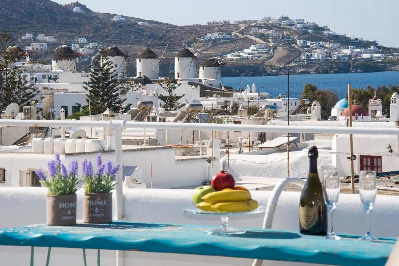 Mykonos Panorama With Private Terrace & Sea View Villa Mykonos Town